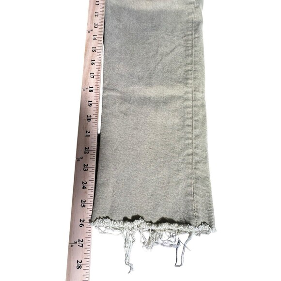 Re/Done‎ Size 28 70s Ultra High Rise Stove Pipe Jeans Washed Sage Green #V11-1 - Picture 13 of 14